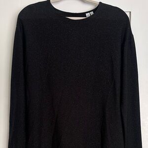 ✨ Black Shimmer Long Sleeve Dress from & other stories!